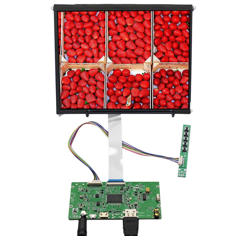VSDISPLAY 9.7 inch 2048x1536 IPS LCD LP097QX1/ LTL097QL01/ HQ097QX1 with Controller Board fit for DIY Cabinet Monitor - Image 1